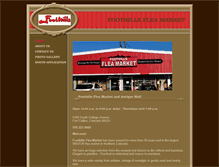 Tablet Screenshot of foothillsfleamarket.com